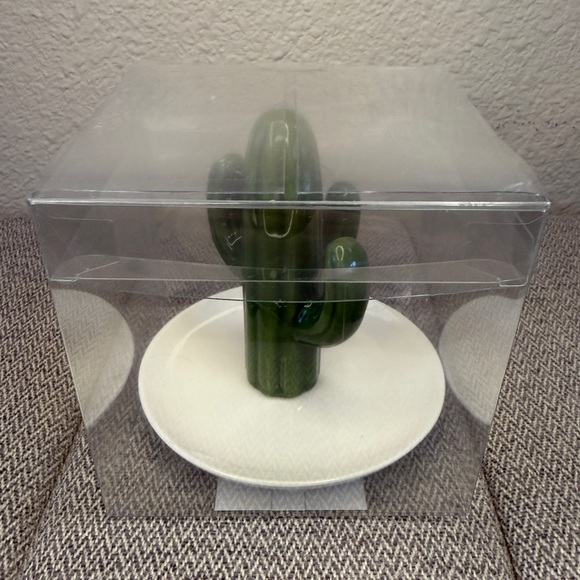Cactus Ring Jewelry Trinket Dish — Green and White - Picture 3 of 14